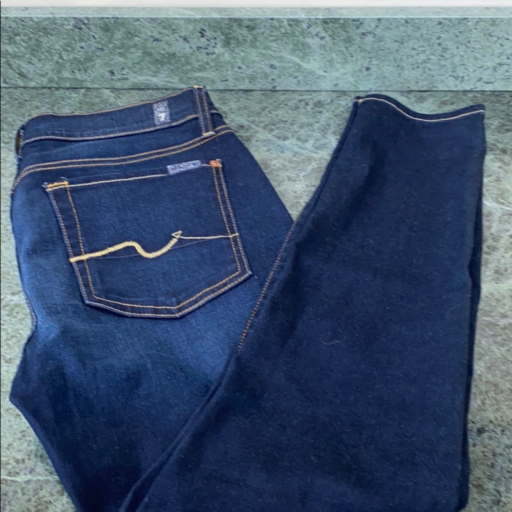 7 for all mankind cropped mid rise gwenevere jeans 👖